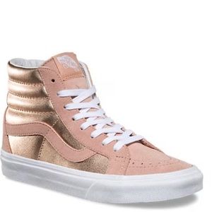 Rose Gold Sk-8 High Vans
